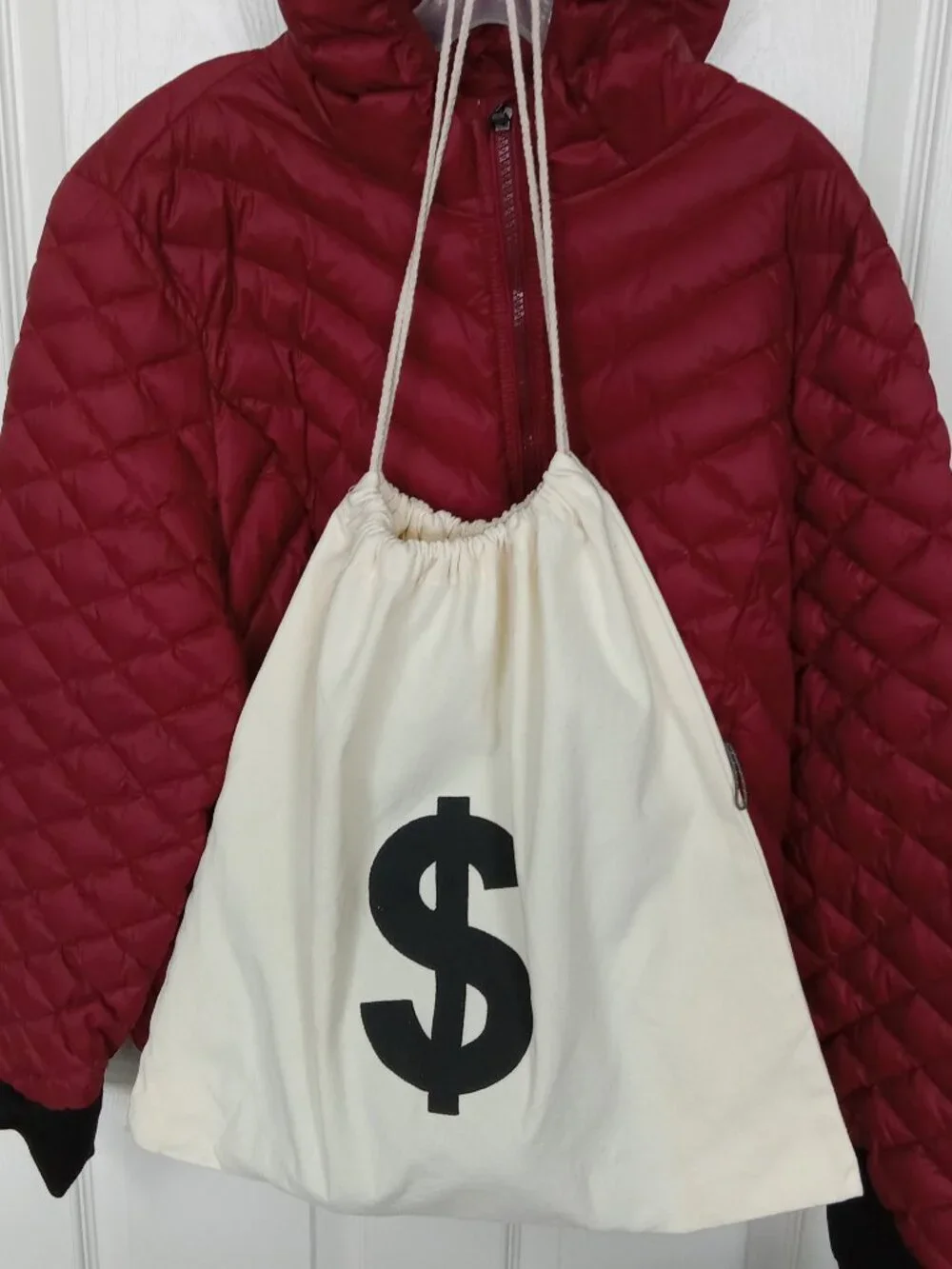 Heavy Duty Large Canvas Drawstring Money Bag